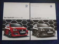VW Golf 5 GTI, Edition 30 brochure 10.2006 also the price list