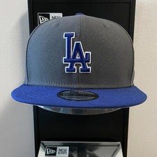 MLB - Los Angeles Dodgers 9FIFTY Adjustable Snap-Back New Era Cap - Gray Blue