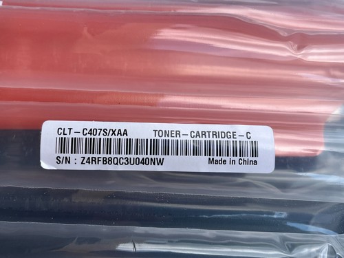 Véritable SAC SCELLÉ BOÎTE OUVERTE cartouches de toner Samsung K407 C407 M407 Y407 + BONUS - Photo 5/21