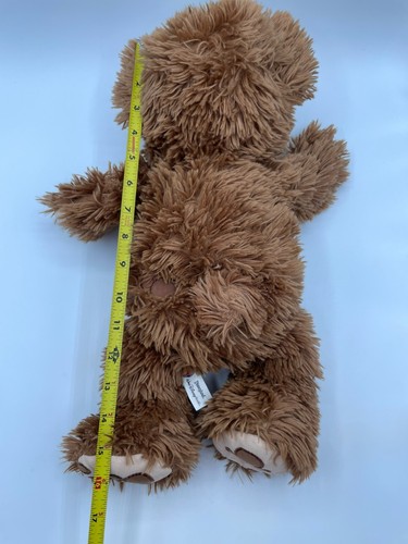 Walt Disney Parks Pre Duffy Hidden Mickey Brown Shaggy Tan Teddy Bear Plush 16" - Picture 2 of 13