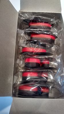 6 Ribbons For Sharp EL-2196BL Calculator Ribbons RED / BLACK