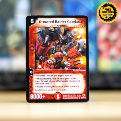 DM10 -  62/110 - Armored Raider Gandaval - Duel Masters - English - Rare