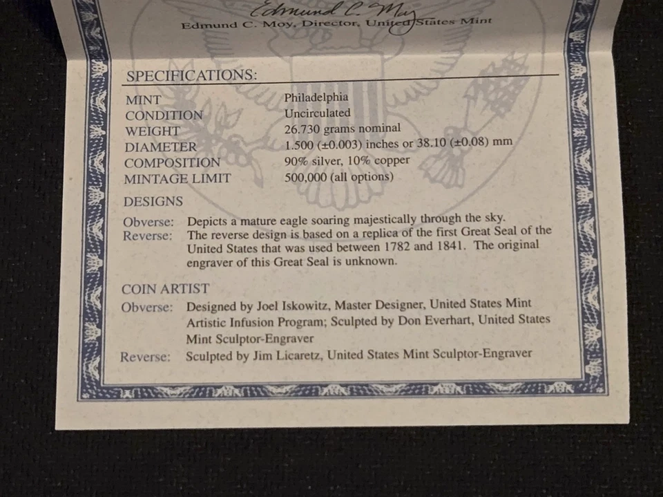 2008 Bald Eagle Silver Dollar  - Image 4 of 4