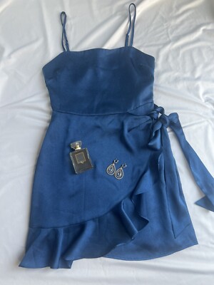 princess polly baby blue dress Classic Navy Blue Satin A-line Prom Dress With Pockets Y5186   Simplepromdress