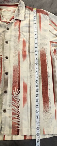 Men’s Tommy Bahama 100% Silk Hawaiian Camping Party Pocket Vacation Floral L - Picture 4 of 17