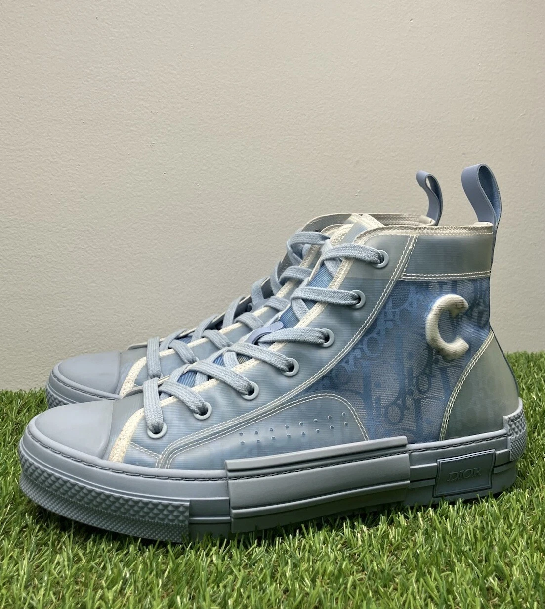 Taille 41 (US 8)   Dior B23 High x Daniel Arsham Bleu Clair   EXCELLENT ÉTAT