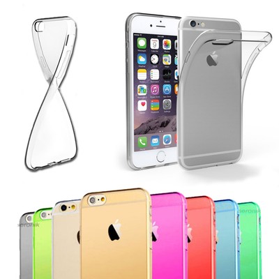 Hülle iPhone 6s 6 Schutzhülle Silikon Transparent Handyhülle Case Cover Slim Fit