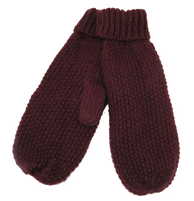 CODELLO 32098403 POETRY GRUNGE KNIT GLOVES GLOVES RED BURGUNDY NEW [17]