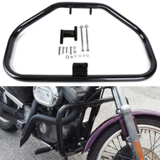 For 84-2003 Harley Sportster 883 1200 XL XR Black Engine Highway Guard Crash Bar