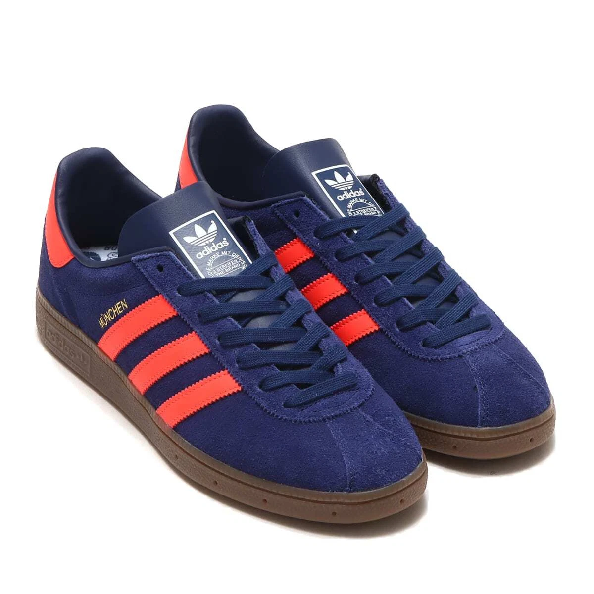 Navidad Interpretativo laringe adidas Originals Munchen Dark Blue Solar Red Gum GY7400 Sneaker Men Us9.5 |  eBay