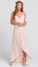Show Me Your Mumu Mariah Wrap Dress Dusty Blush~Large