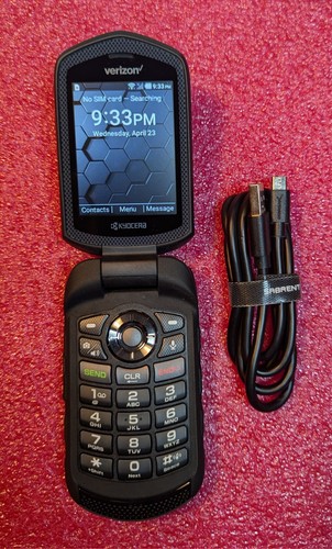 Kyocera DuraXV Plus - 16 GB - Black (Verizon) Never used.
