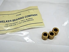 (Lot of 3) Welker SSMM-0610-10 Bronze Bushing 6mm ID X 10mm OD X 10mm