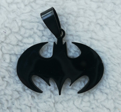 Titanium 316L Stainless Steel The Dark Night Batman Biker Pendant DC Super Hero