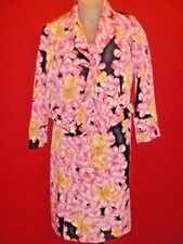  CHRISTIAN LaCROIX Italy Pink Floral Ruffled Jacket Dress Suit Sz 38 40 