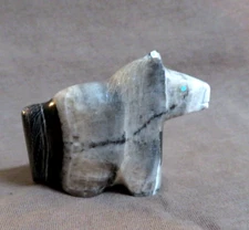 Native Zuni Banded Jaspe Horse Fetish Carving - Leland Boone & Daphne Quam C4668