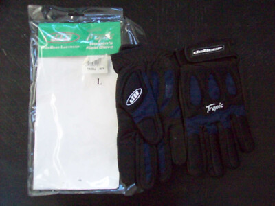 Lacrosse deBeer Tropic Women's Field Glove SZ LG BLK/NVY NEW