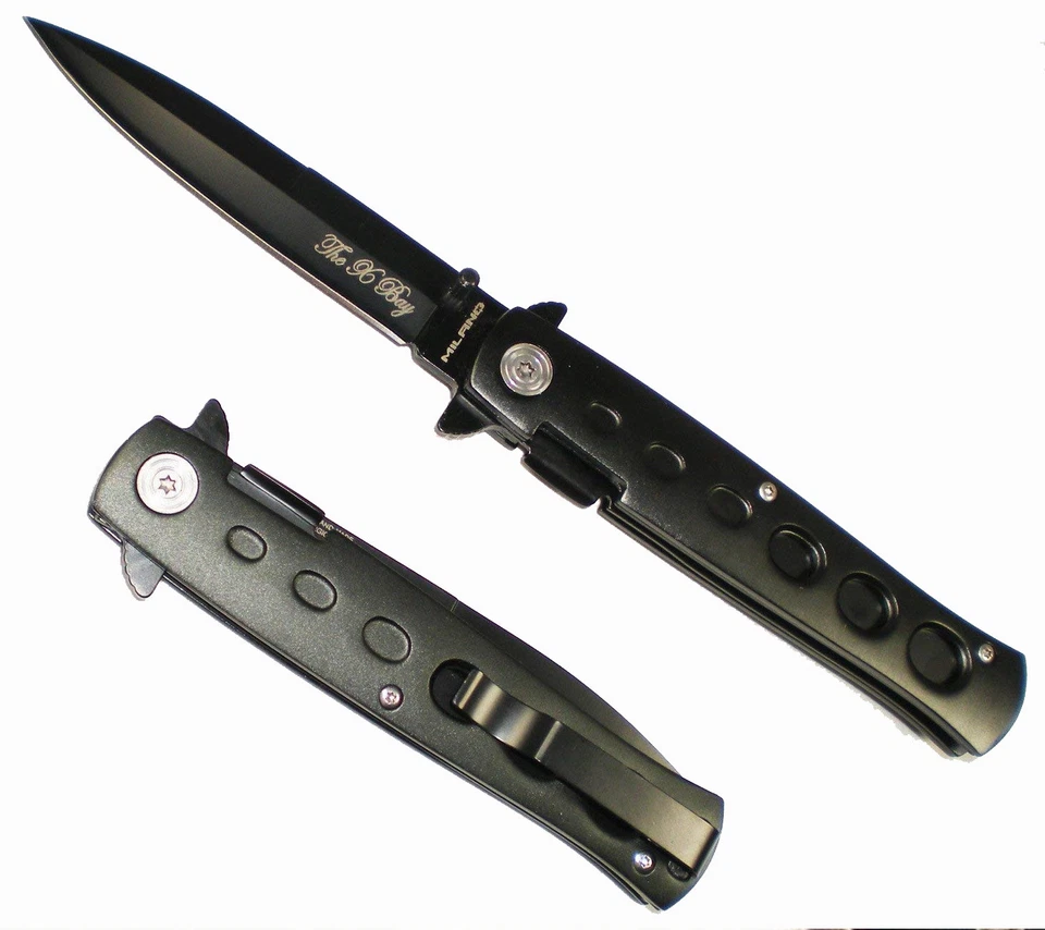 ALL BLACK MILANO Blade Assisted Open POCKET KNIFE Assisted opening
