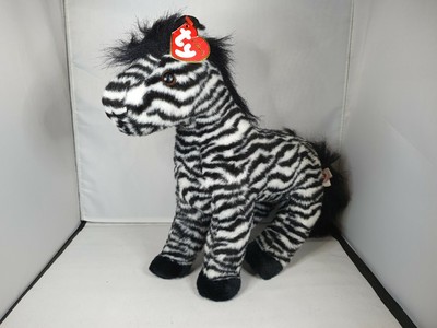 Brandneu mit Etikett 1999 Ty Classic - Serengeti Zebra - großes weiches Plüschtier Beanie Buddies Spielzeug 12 Zoll