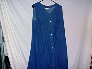 denim dress size 18