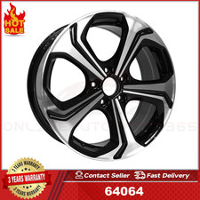 18 New Machined Black Wheel For 2014 2015 Honda Civic Oem Quality Rim 64064 18 New Machined Black Wheel For 2014 2015 Honda Civic Oem Quality Rim 64064