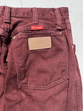 Women's Vintage Wrangler Jeans Crimson 12MWGZ 7x34 Western USA Cowboy Rodeo