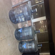 3-Pack 5 Gal Water Cooler Bottles Blue Plasti...