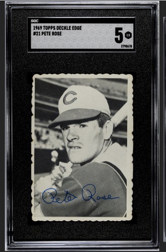 1969 Topps Deckle Edge Pete Rose #21 card