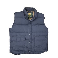 Cabela's Vintage Men's Premier Northern Goosedown Navy Quilted Puffer Vest L