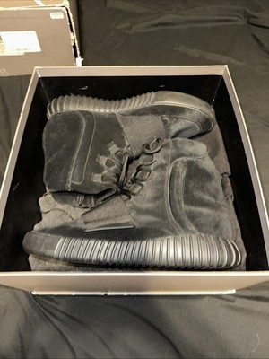adidas Yeezy Boost 750 Triple Black Size 10 Kanye West OG Sneakers with Box 