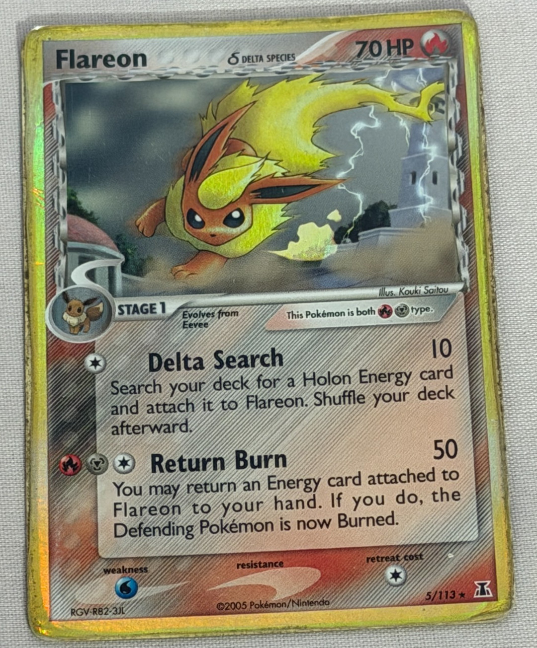 Pokemon Flareon Delta Species 5/113