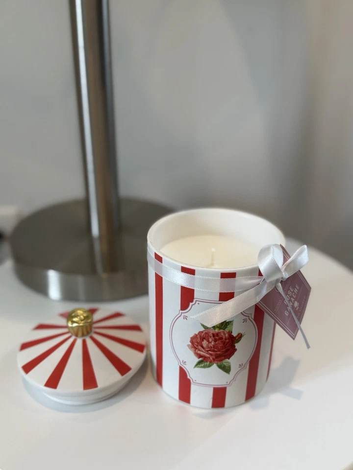 Vela de soja rosa ganache vela de cerámica tarro vela perfumada decoración del hogar Foto 3 de 3