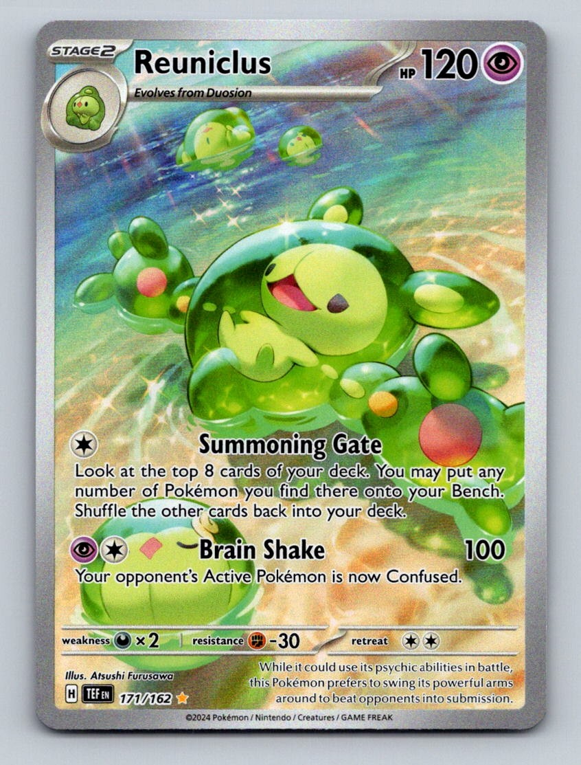 Pokemon TCG Reuniclus Holo Illustration Rare SV05: Temporal Forces 171/162