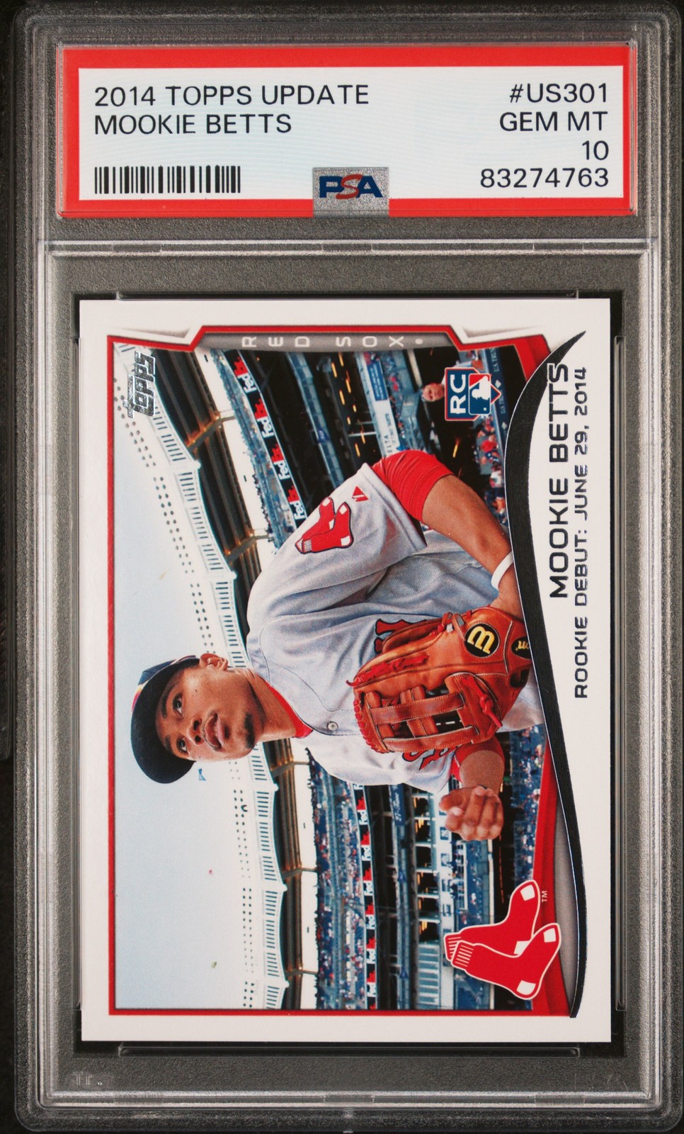 2014 Topps Update Mookie Betts #US301 PSA 10