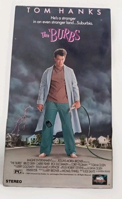 The Burbs VHS Tom Hanks Carrie Fisher Universal Comedy Rare 1989