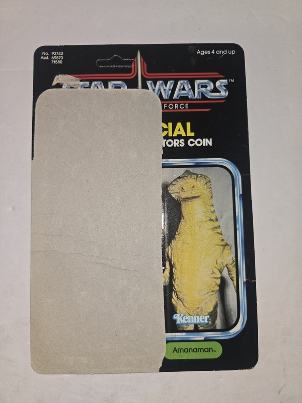 Kenner Star Wars Return of the Jedi Amanaman Vintage Action Figure Cardback 