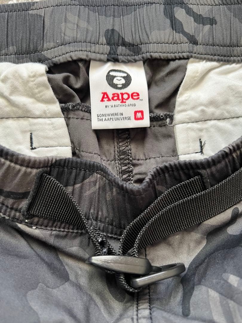AAPE BY A BATHING APE 2way Camouflage Tapered Pants Gray M Waist 86cm thumbnail 4