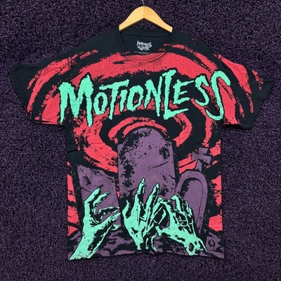 Motionless in White Graveyard Shift All Over Rock T-Shirt Size Large 