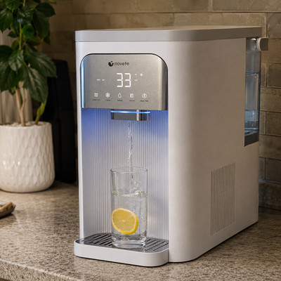NOVETE Countertop Reverse Osmosis Water Filter UV Cold Water Dispenser CRF0A-QS