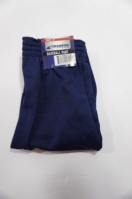 Champro Youth Medium Navy Baseball/Softball Pant Elastic Waist w/Drawstring