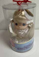 Precious moments, posable holiday angel ornament with box.