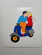 Marco Lodola  ,opera Grafica Su Cartoncino ,50x50 Autentica 