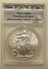2012 American Silver Eagle MS 70 ANACS First Day Of Issue
