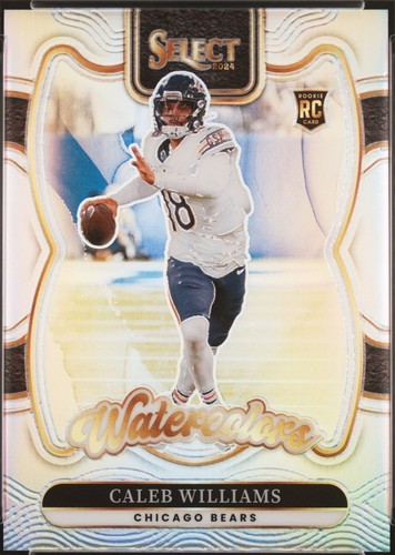2024 Panini Select Football Caleb Williams Red & Blue Shock Prizm