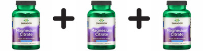 3 x Swanson Magnesium Citrate, 225mg Super-Strength - 240 tabs (180,42 EUR/kg)