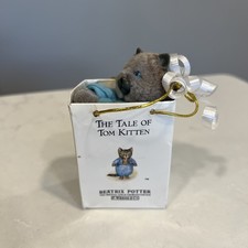 Frederick Warne USA Eden Toys Small 3 1/2 Inch Clip on Raccoon 1970 s With Bag