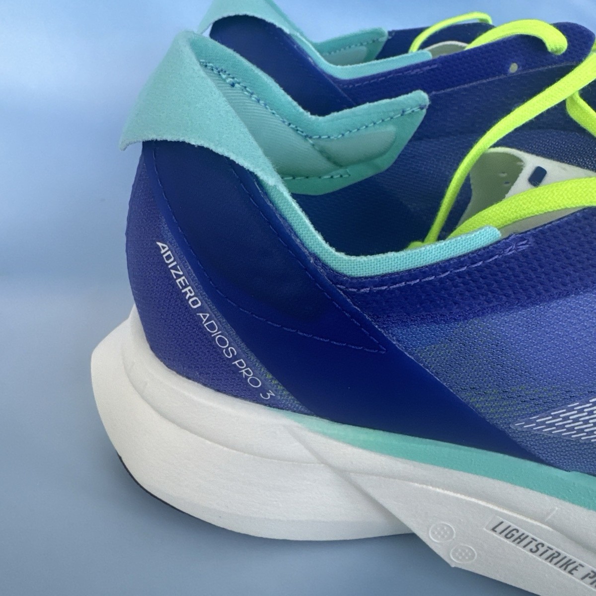 Adidas Adizero Adios Pro 3 Blue Running Shoes Womens Size 6.5 New