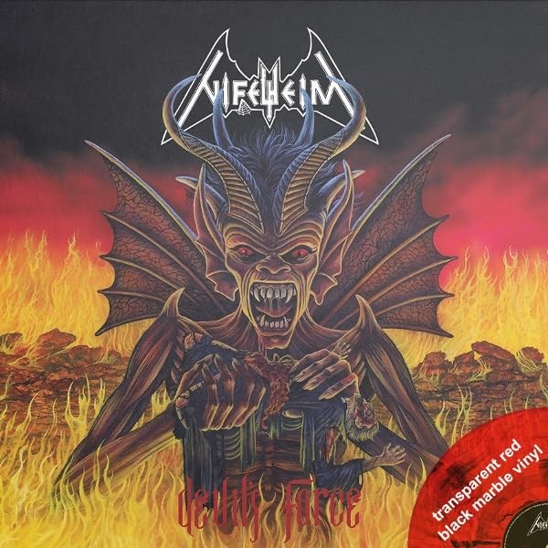 Nifelheim - Devil's Force Transparent Red Black Marble Vinyl - Vinyl - F72Z-image