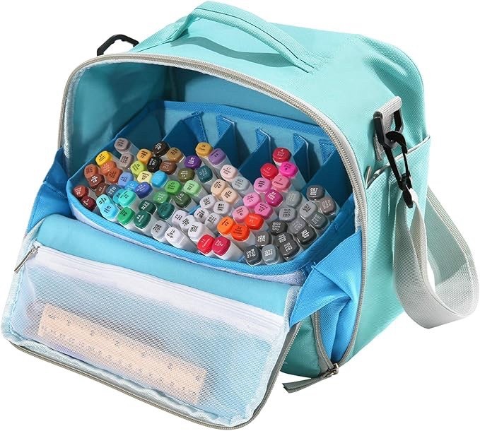 Storage Tote Bag for Marker Pens Brush Pen Coloring Pencils 