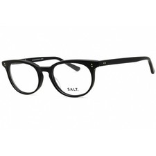 Salt Unisex Eyeglasses Matte Black Plastic Oval Full Rim Frame GARLAND-51 MBK